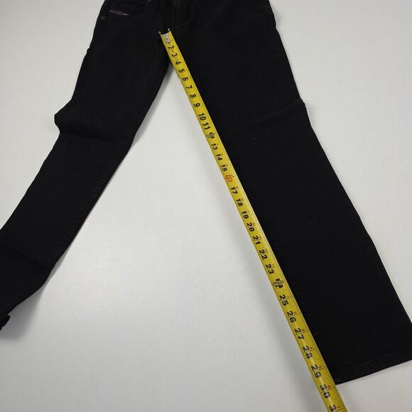 Diesel Grupee Jeans Womens 31 Black Super Slim Skinny Stretch Low Waist NEW Tags - Picture 8 of 11